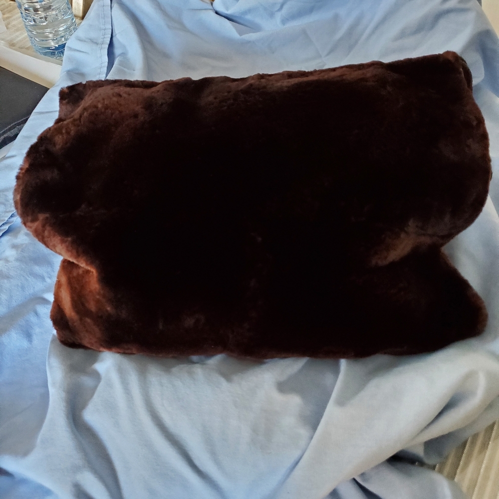 Vintage sheared beaver /mink muff